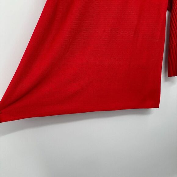 Lane Bryant Sweater Pullover Size‎ 18 20 Stretch Knit Long Bell Sleeves New Red - Picture 6 of 13